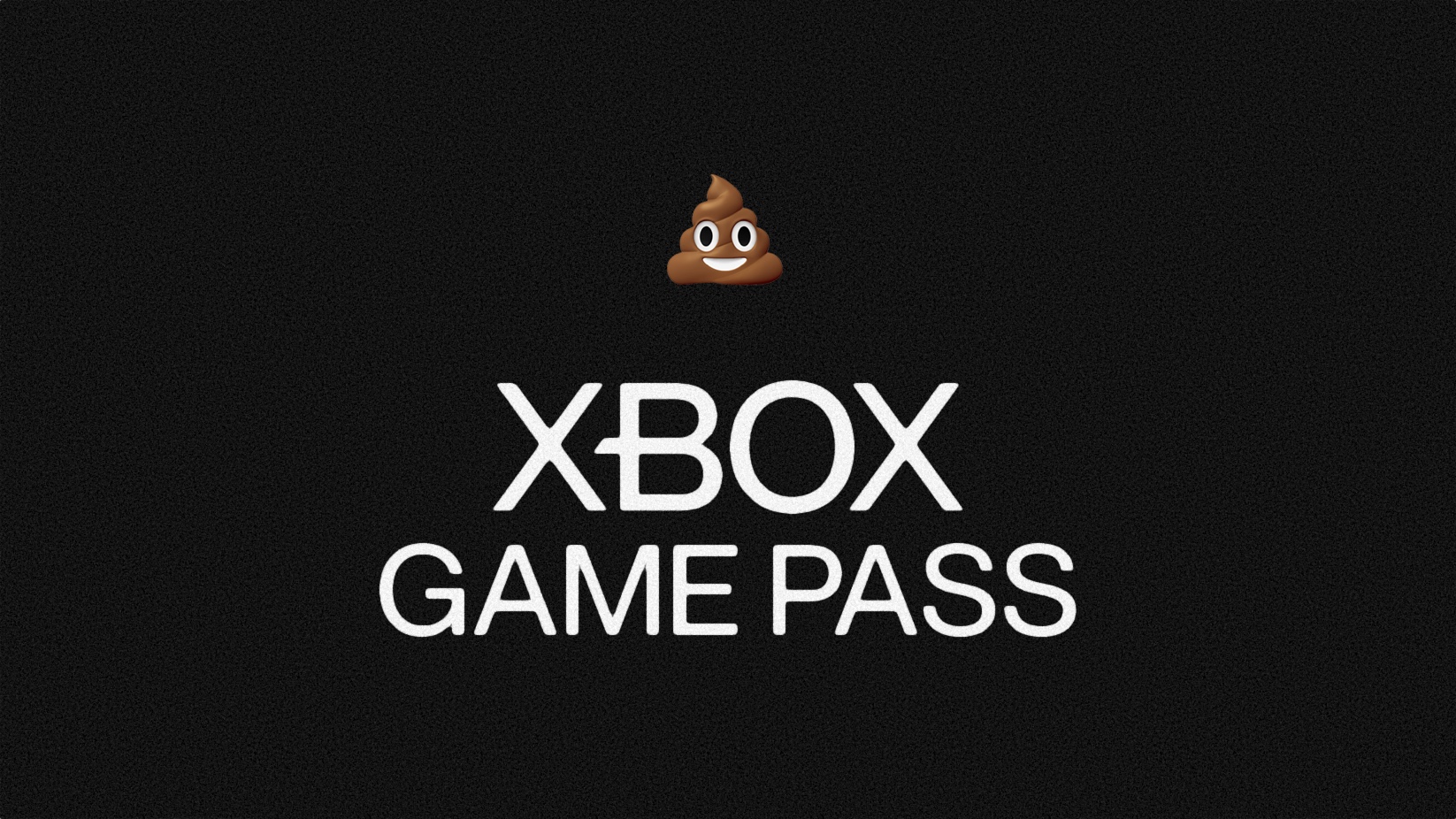 Game Pass logo with a poop emoji on top