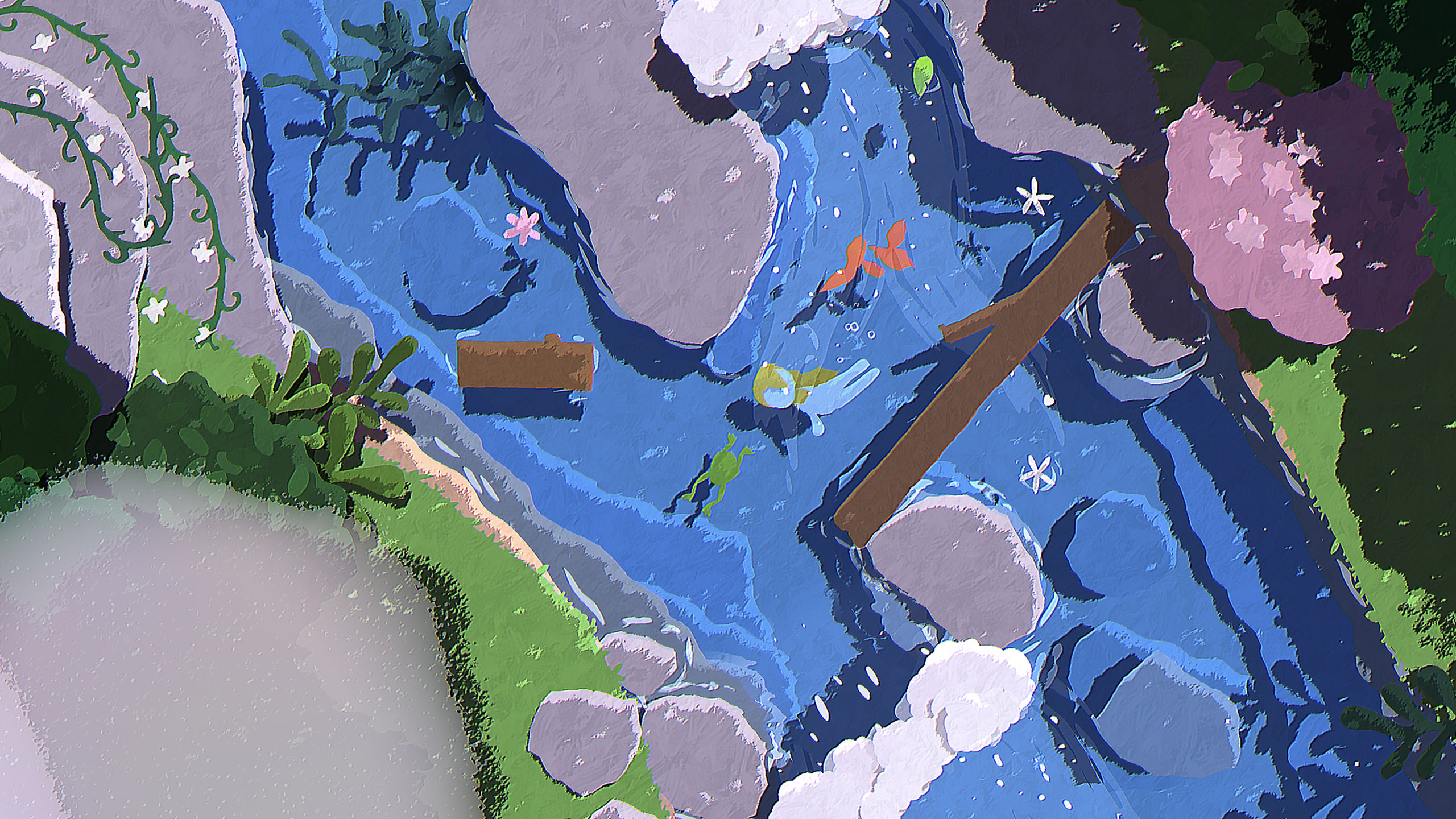 Screenshot of the game NAIAD where you play as a water nymph