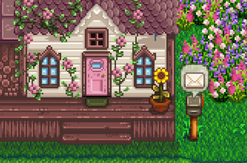 An image from stardew valley where the player received new mail