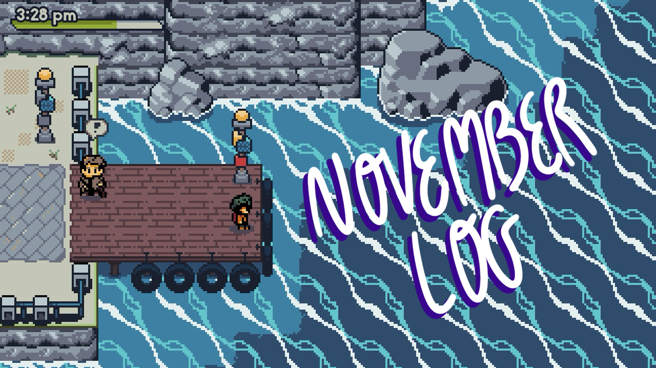 Image of the game Fading Serenades with text written November Log on top