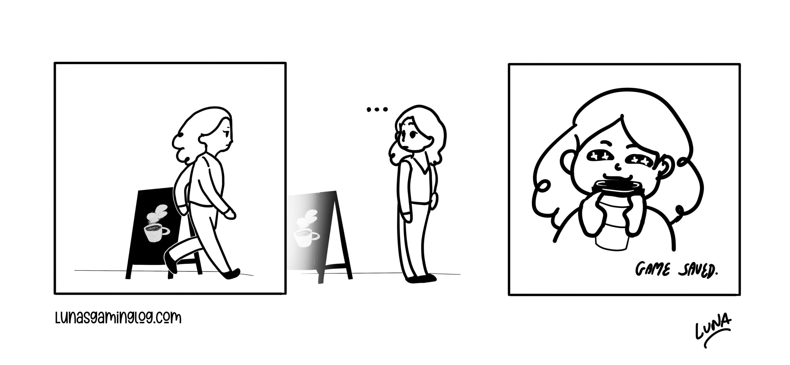 Comic titled Save point.