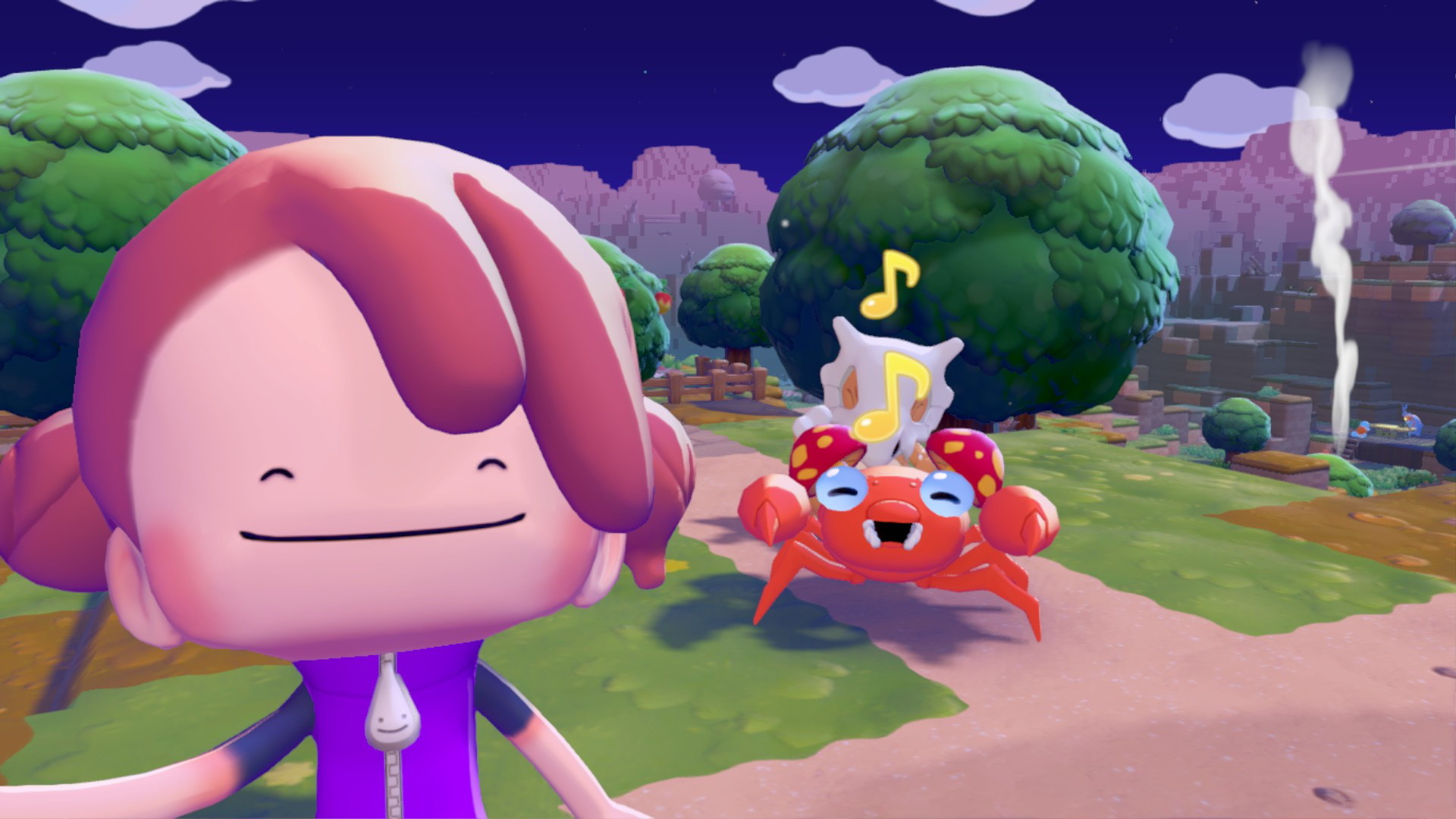 Pokopia selfie.